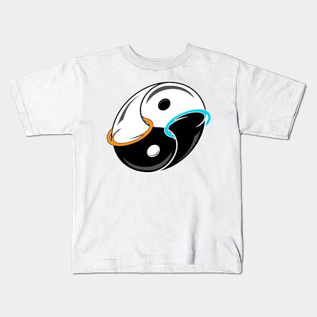 Darkness and Light and Portals Kids T-Shirt by the50ftsnail